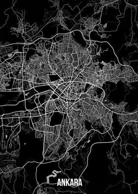 Ankara dark map