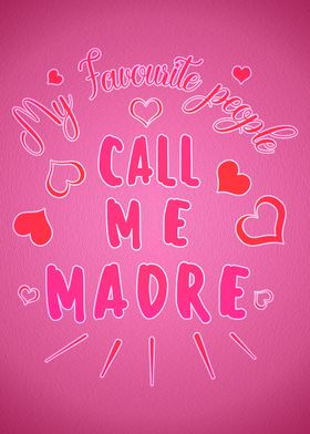 Colorful Madre quote art