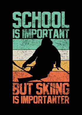 Skiing Ski Skier Vintage