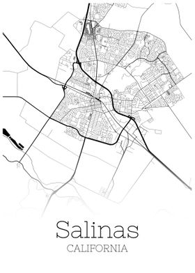 Salinas California map