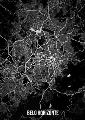 Belo Horizonte dark map