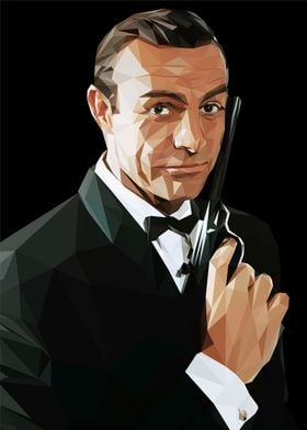 'james bond 007' Poster by Lowpoly Posters | Displate