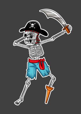 Dabbing Skeleton And