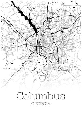 Columbus Georgia city map