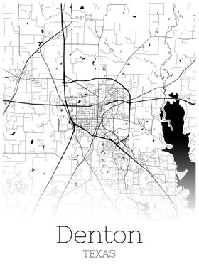 Denton Texas city map