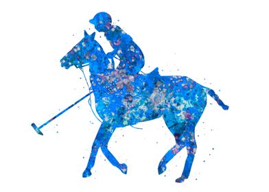 Polo blue art