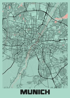 Munich Peony City Map