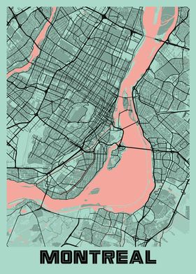 Montreal Peony City Map