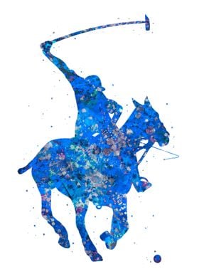 Polo sport blue art