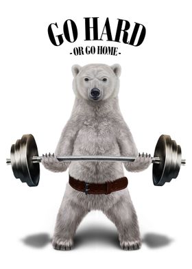 Polar Bear Weightlifting