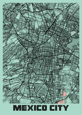 Mexico City Peony City Map