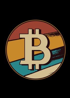 Vintage Bitcoin Symbol