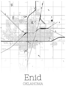 Enid Oklahoma city map