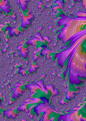 Vibrant Jewel Tone Fractal