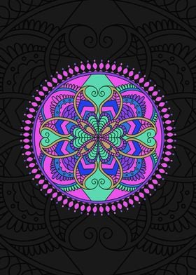 Purple Aesthetic Mandala