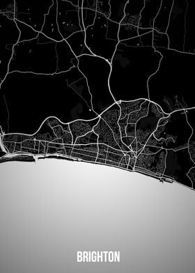 Brighton dark map