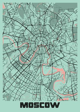 Moscow Peony City Map