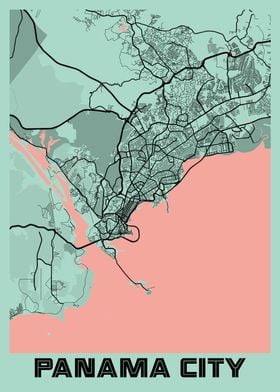 Panama City Peony City Map