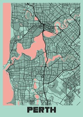 Perth Peony City Map