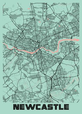 Newcastle Peony City Map