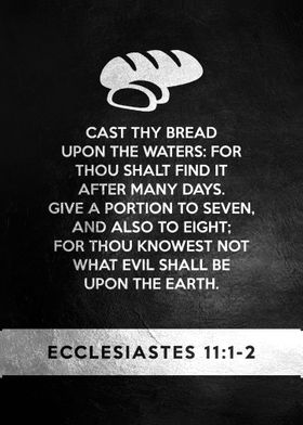 Ecclesiastes 11 1 2