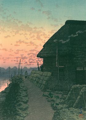 Sunset At Morigasaki