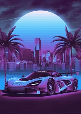 McLaren 720s GT3 Retrowave