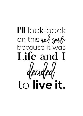 Life Quotes Wall Poster