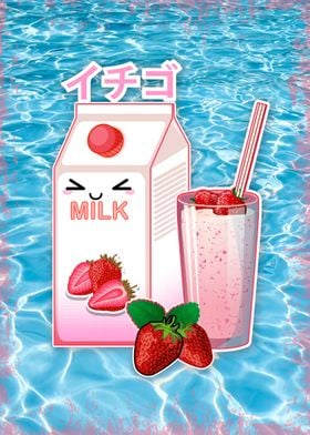 Strawberry Milk Poolside