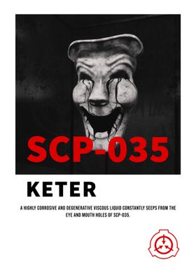 SCP 035 Possessive Mask' Poster, picture, metal print, paint by Lissy2D