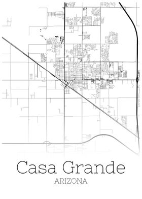 Case Grande Arizona map