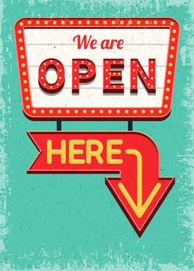 We are open