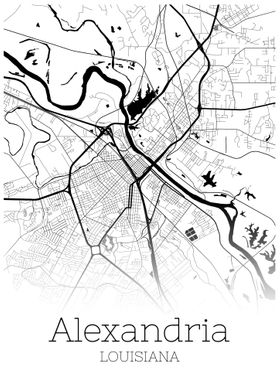 Alexandria Louisiana map