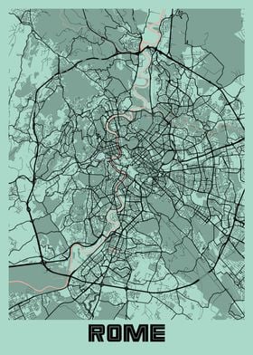 Rome Peony City Map