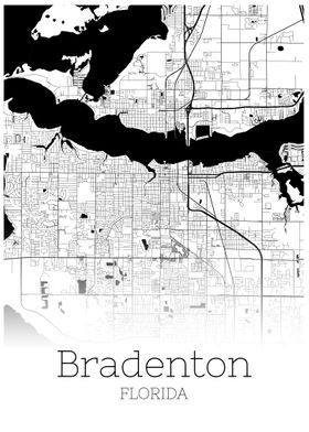 Bradenton Florida city map