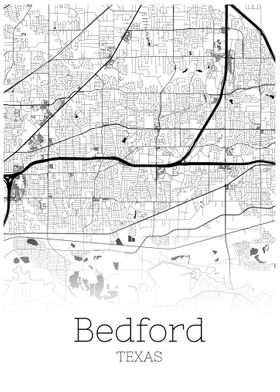 Bedford Texas city map