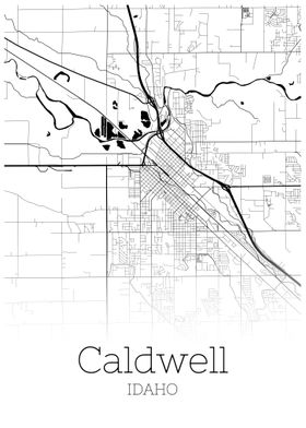 Caldwell Idaho city map