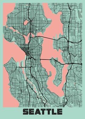 Seattle Peony City Map