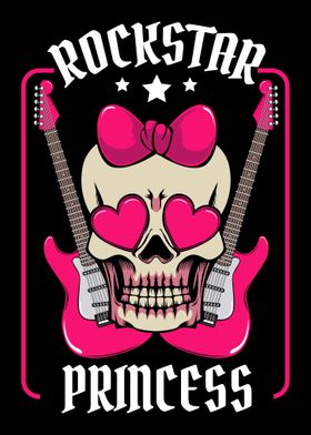 Rockstar Princess Skull