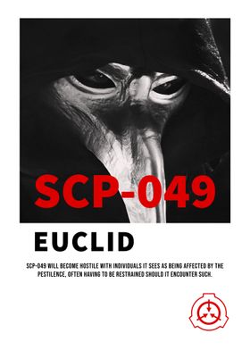 SCP 049' Poster, picture, metal print, paint by Soos