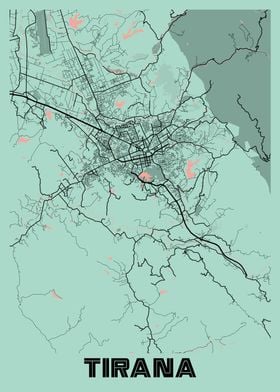 Tirana Peony City Map