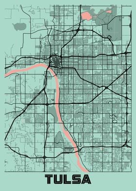 Tulsa Peony City Map