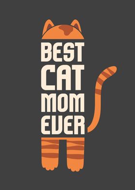 Vintage Best Cat Mom Ever