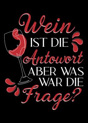 Lustiger Rotwein Spruch