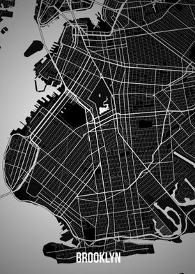 Brooklyn dark map