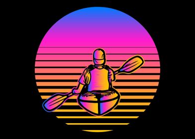 Kayak Vaporwave Kayak Padd