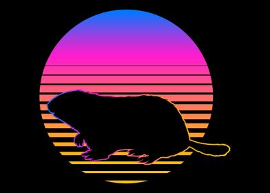 Marmot Vaporwave Retrowave