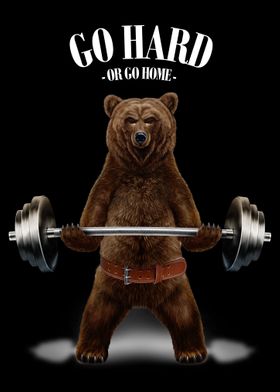 Grizzly Bear Weightlifting