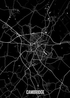 Cambridge dark map