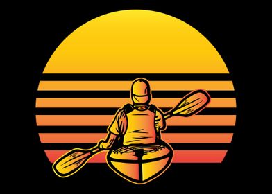 Kayak Retro Sunset Kayak P